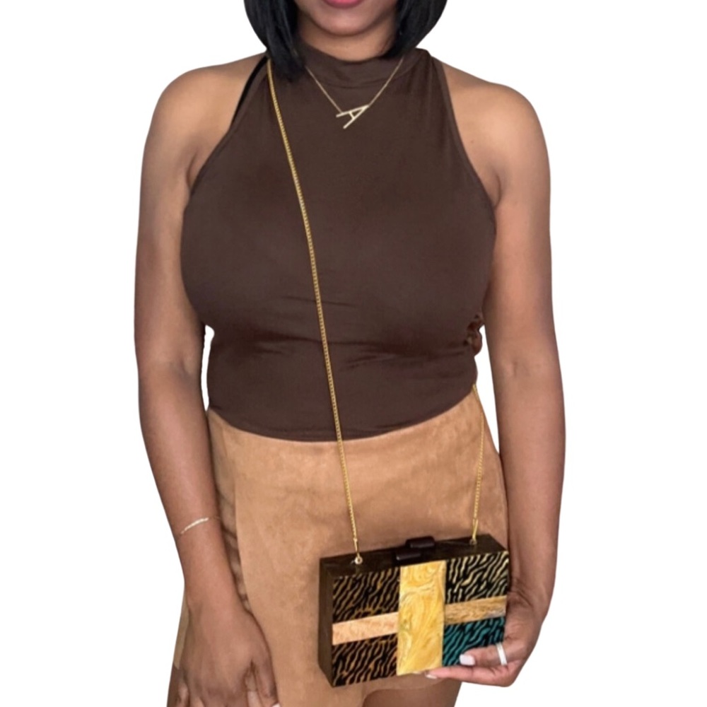 ‼️NEW Animal Print Acrylic Clutch - Picture 2 of 5